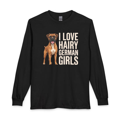 Fawn Boxer Hairy German Girl Long Sleeve