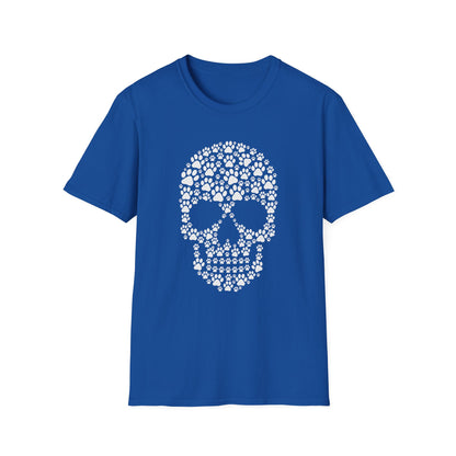 Paw Prints Halloween Skull