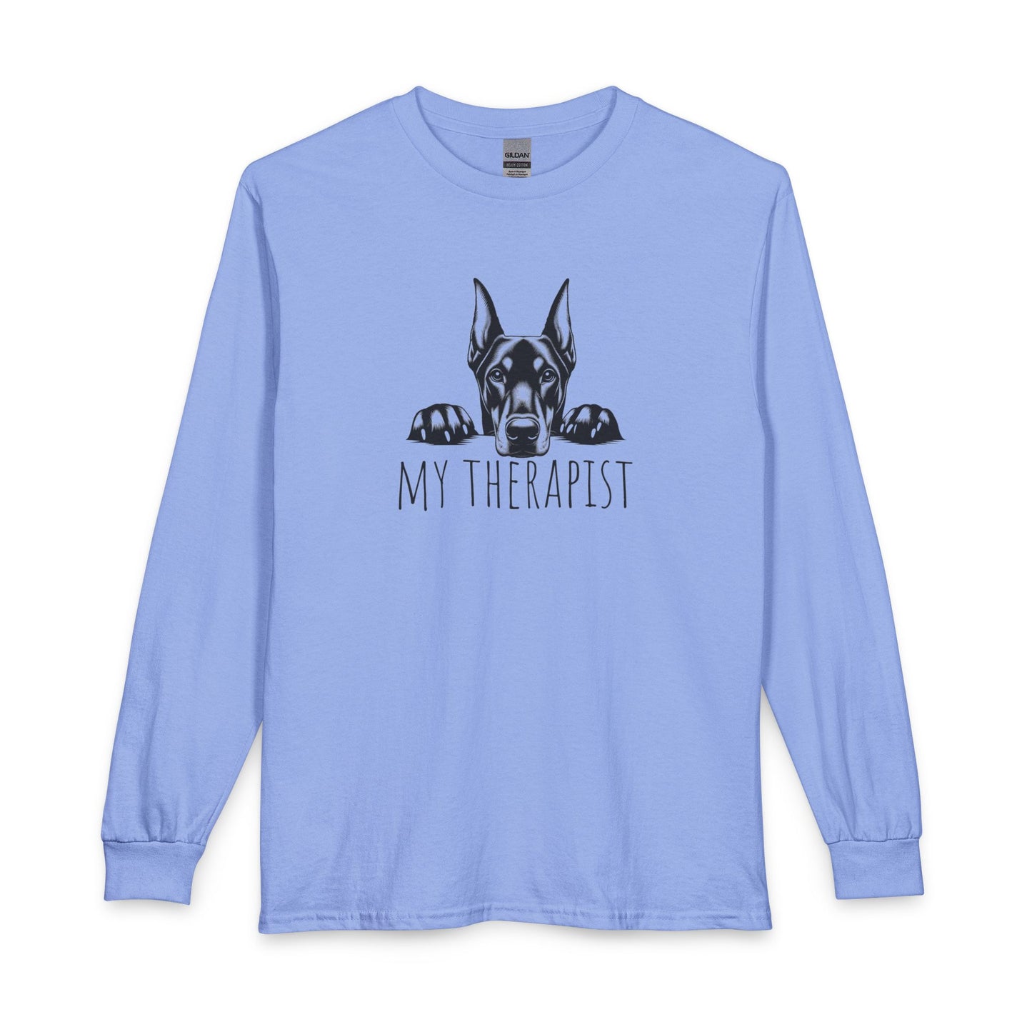 Doberman My Therapist Long Sleeve