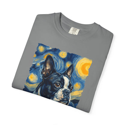 Boston Terrier Van Gogh Premium Tee