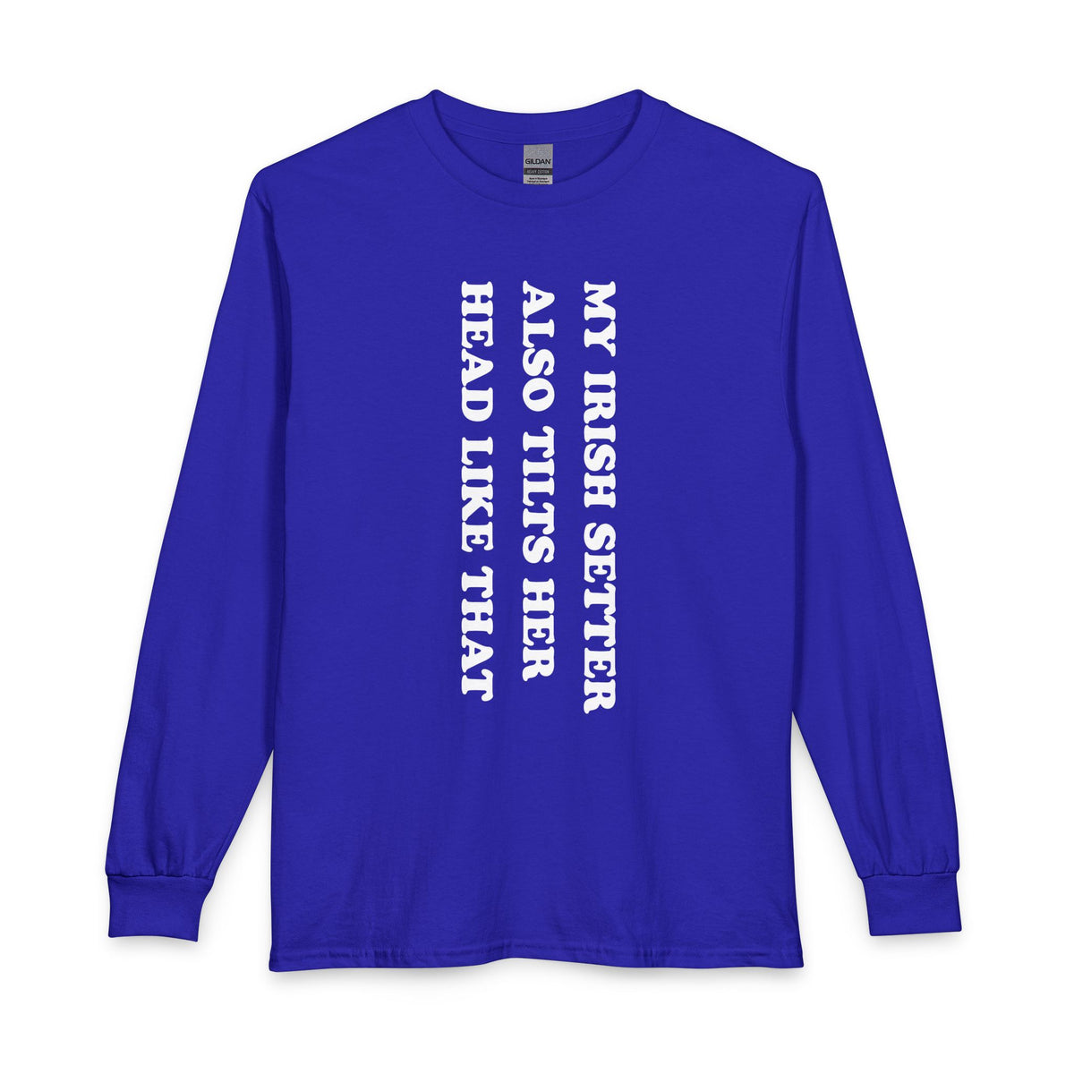 Irish Setter Tilts Her Head Long Sleeve