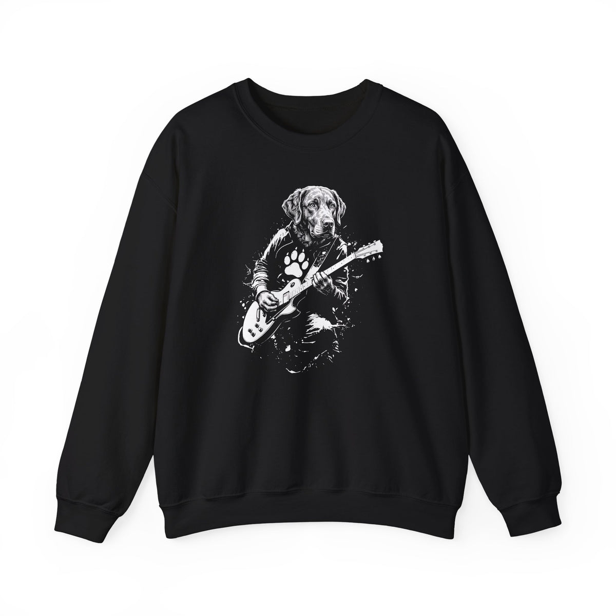 Chesapeake Bay Retriever Guitar Crewneck Sweatshirt