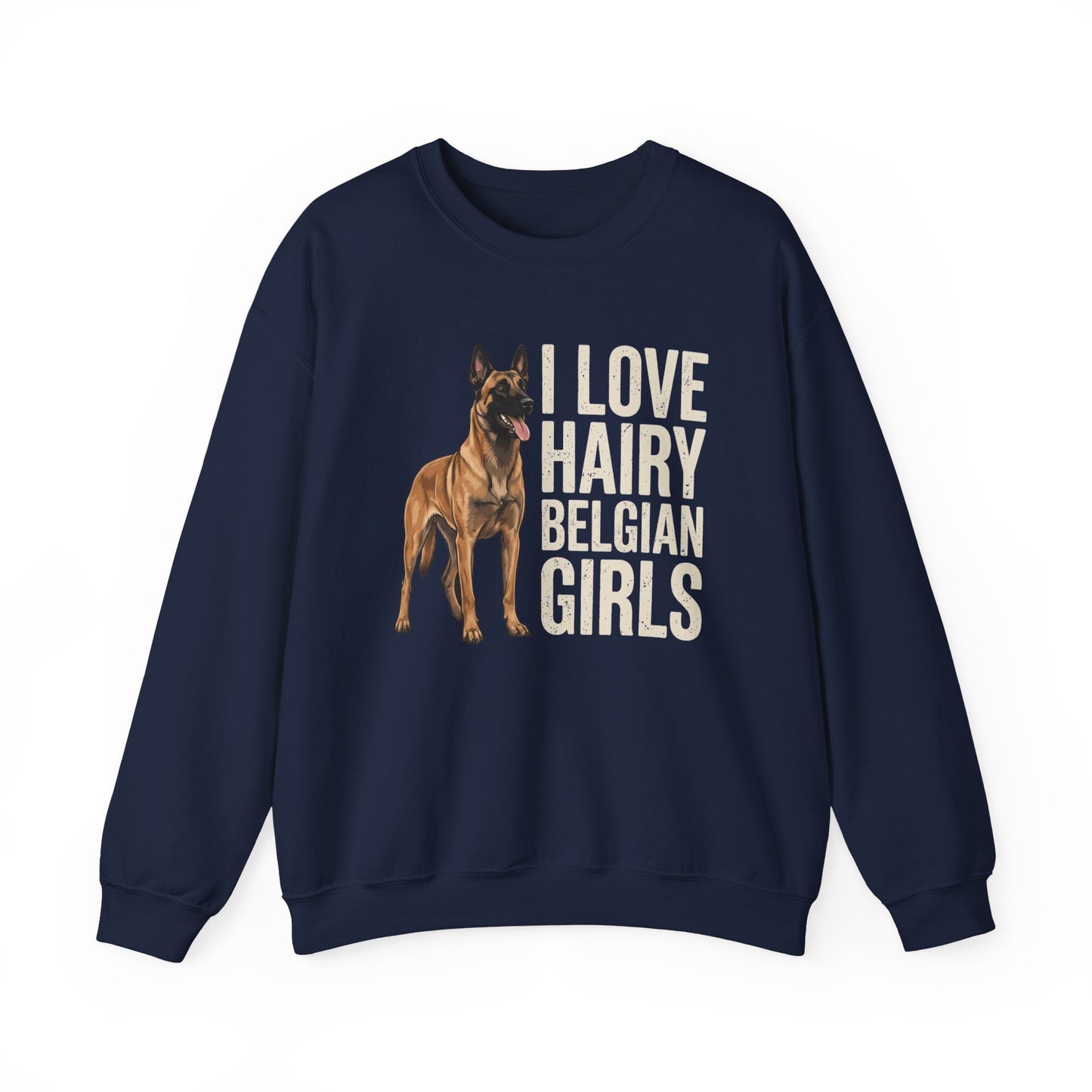 Hairy Belgian Malinois Crewneck Sweatshirt
