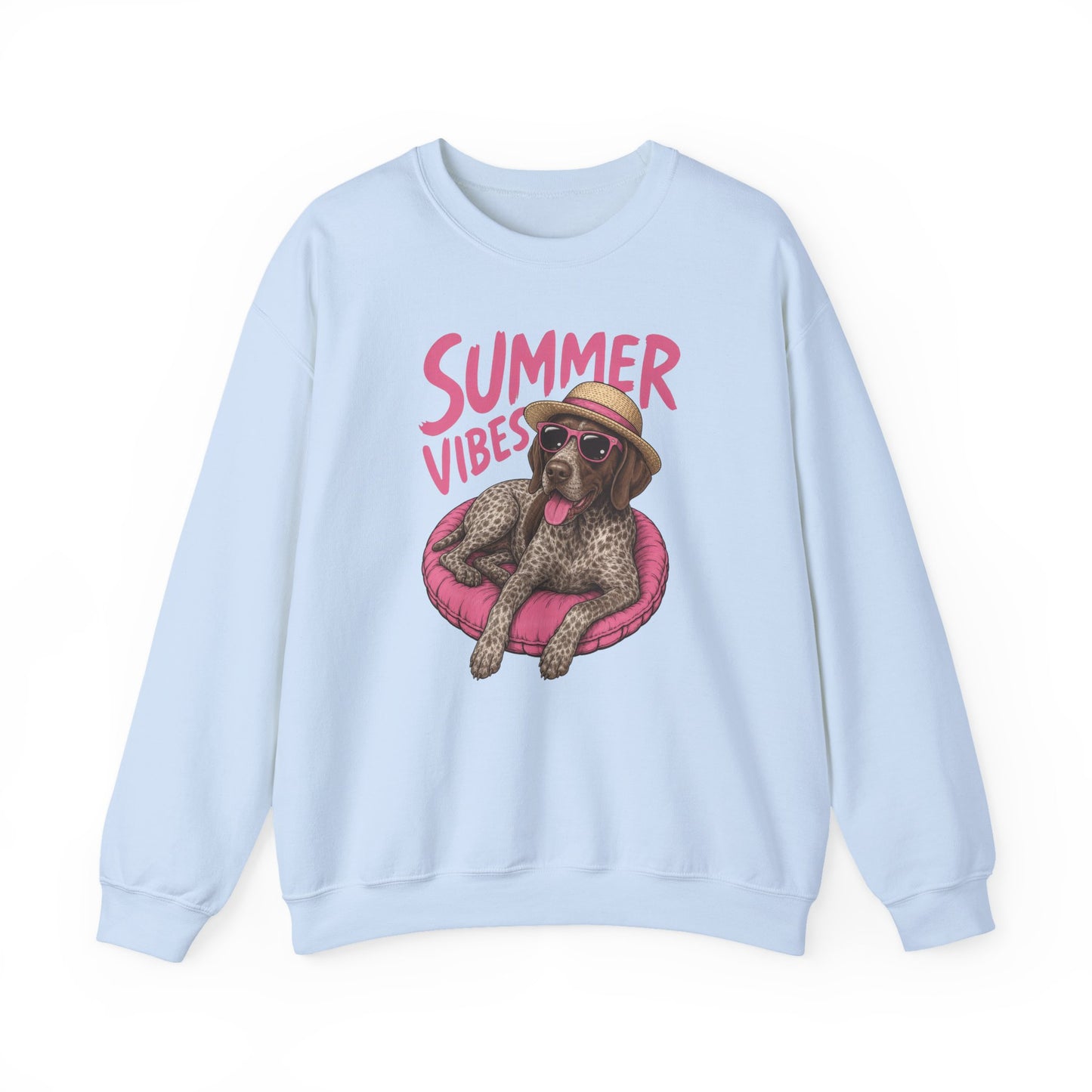 Summer Vibes German Shorthaired Pointer Crewneck Sweatshirt