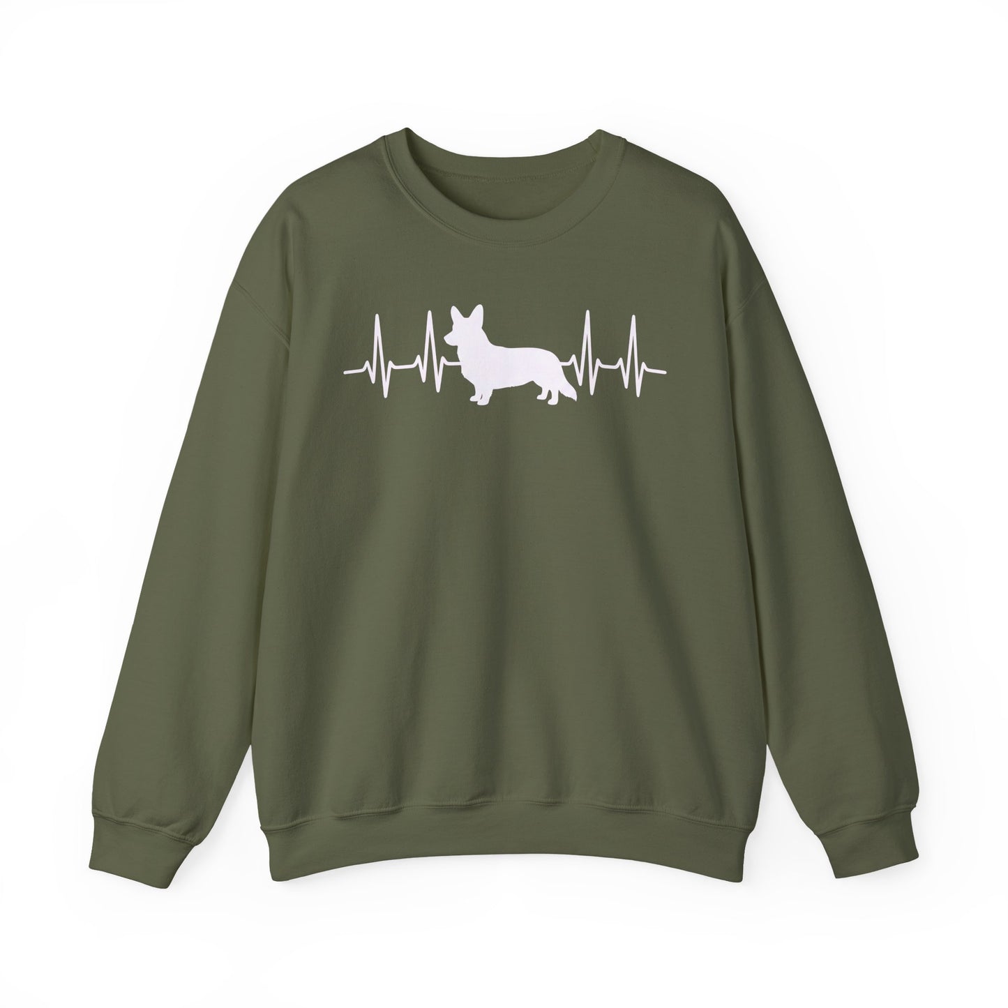 Cardigan Welsh Corgi Heartbeat Crewneck Sweatshirt