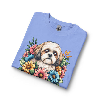 Shih Tzu Flower Wreath Long Sleeve