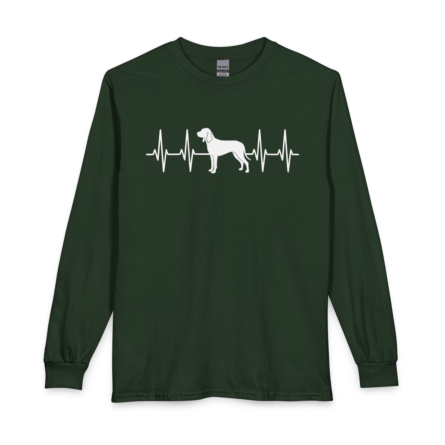Coonhound Heartbeat Long Sleeve Forest Green