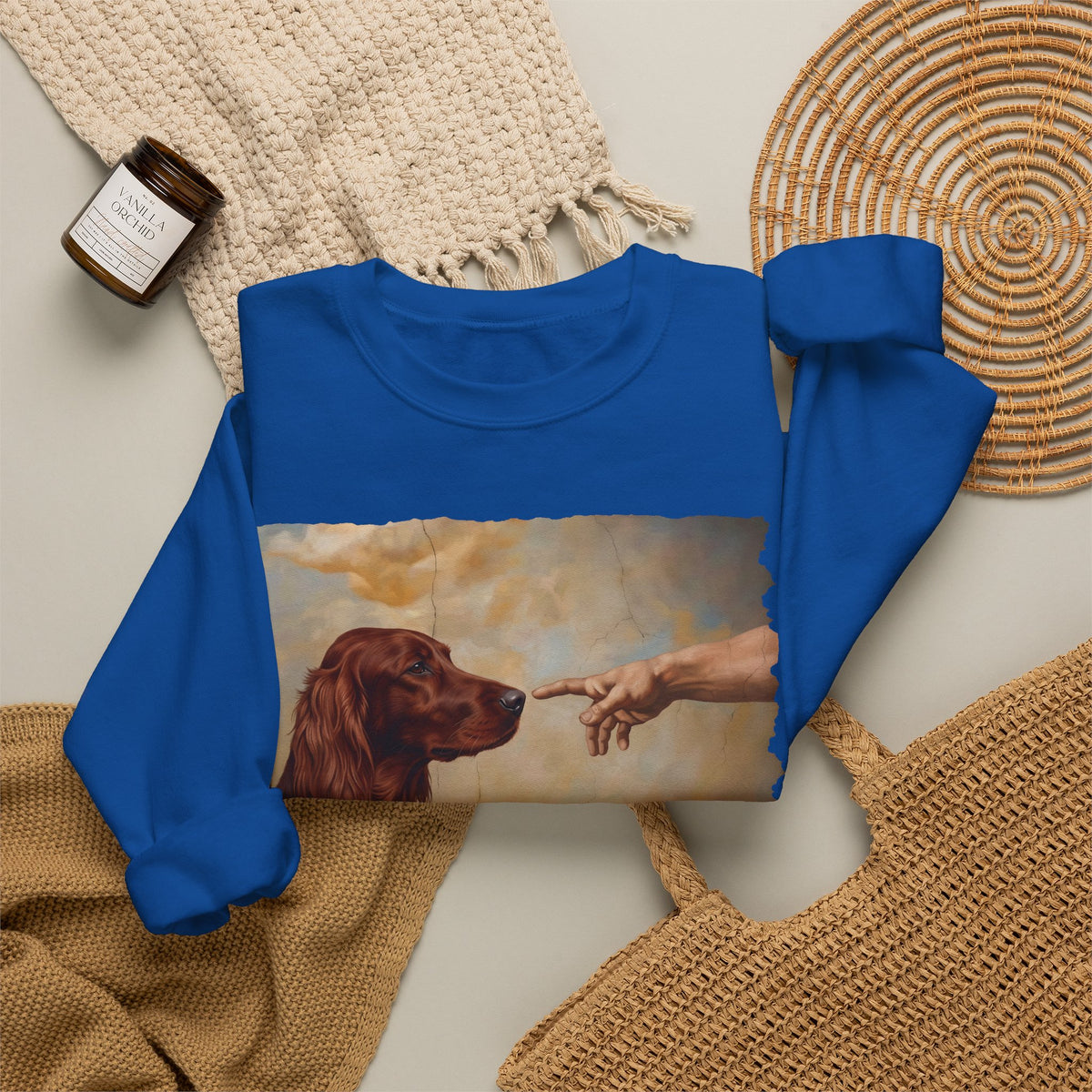 Irish Setter Creation Crewneck Sweatshirt