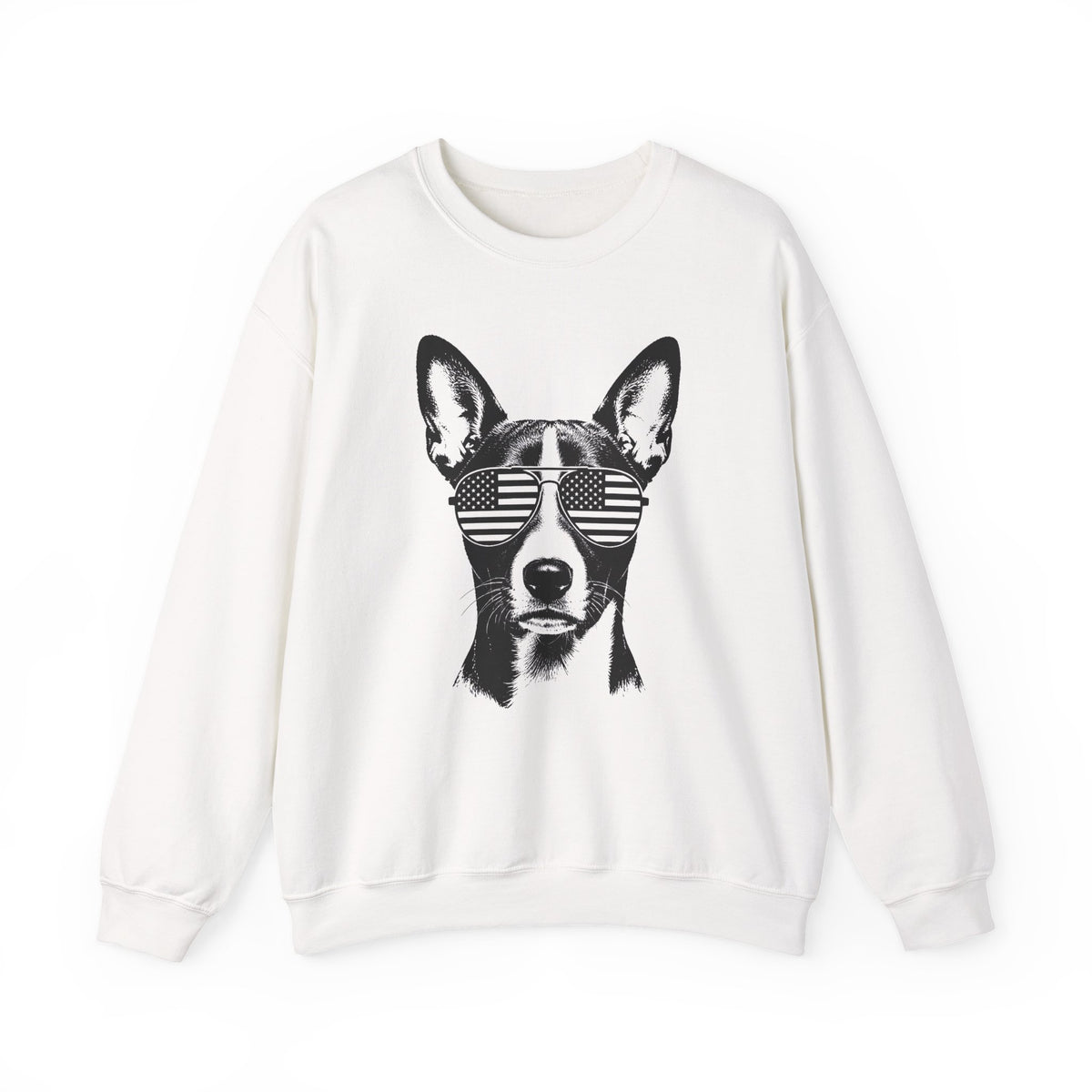 Basenji Flag Shades Crewneck Sweatshirt