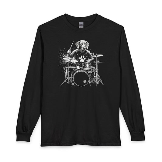 Weimaraner Drummer Long Sleeve