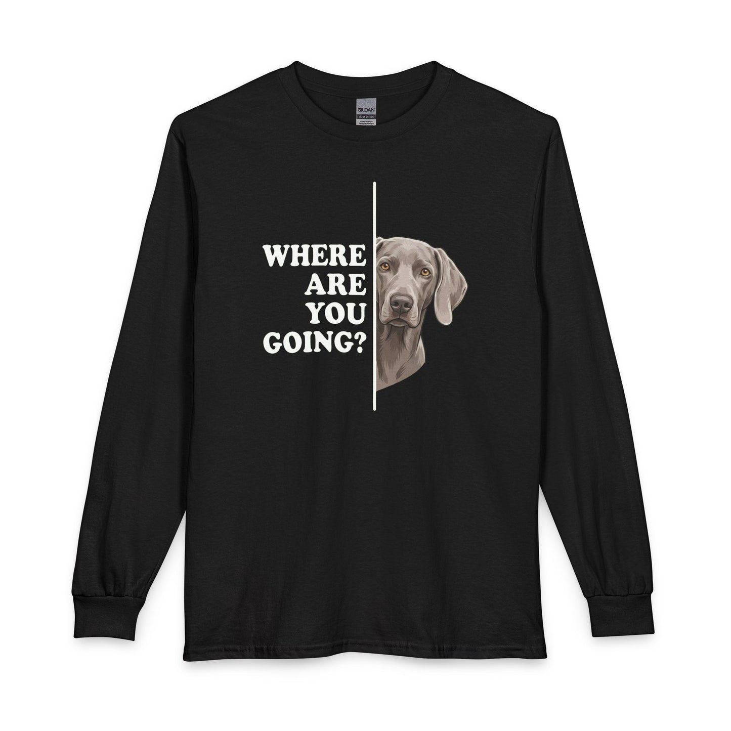 Weimaraner Following Long Sleeve Black