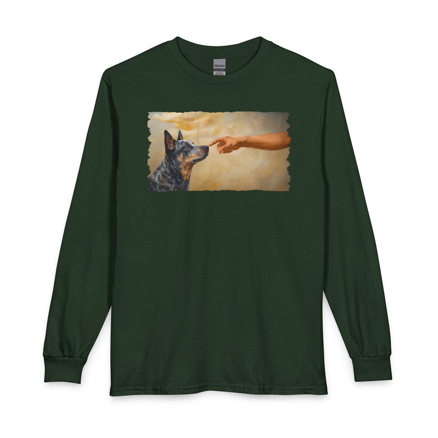 God Creates Blue Heeler Long Sleeve
