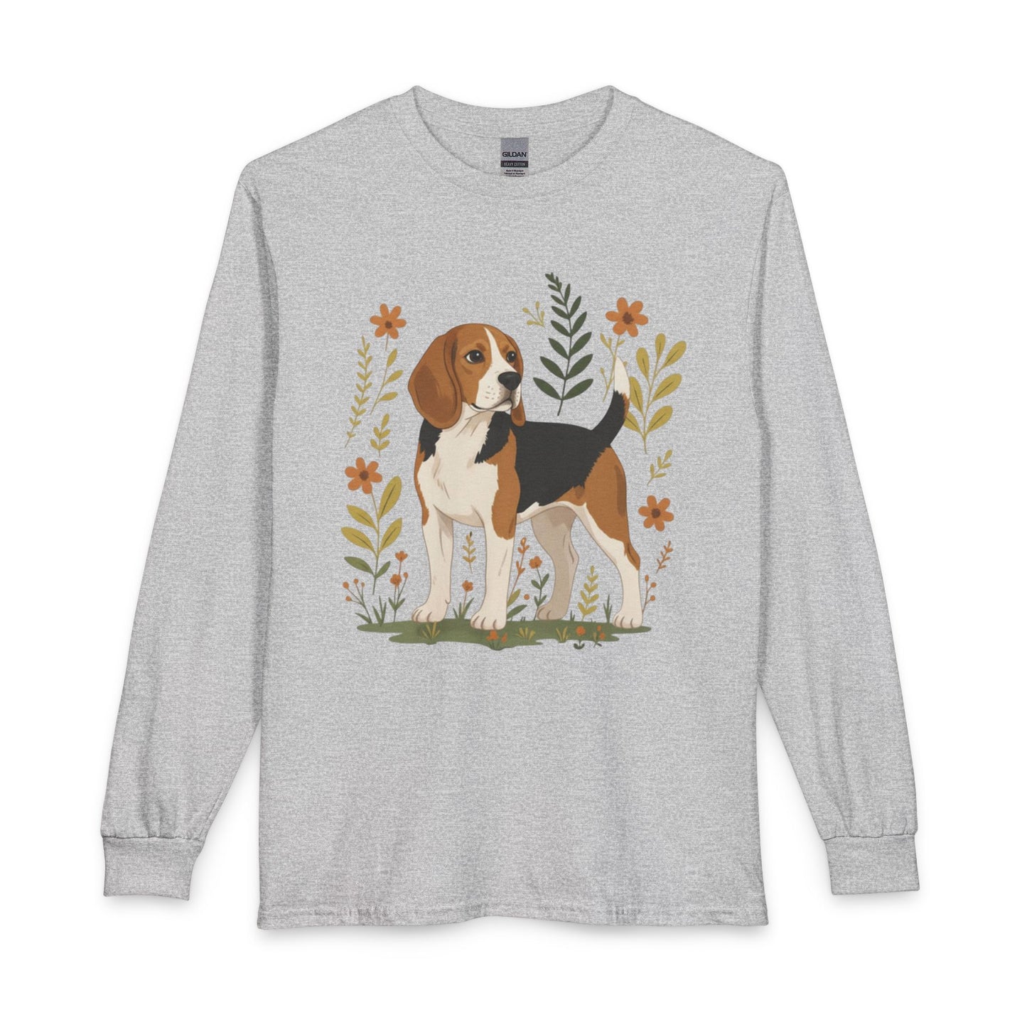 Beagle Flowers Long Sleeve