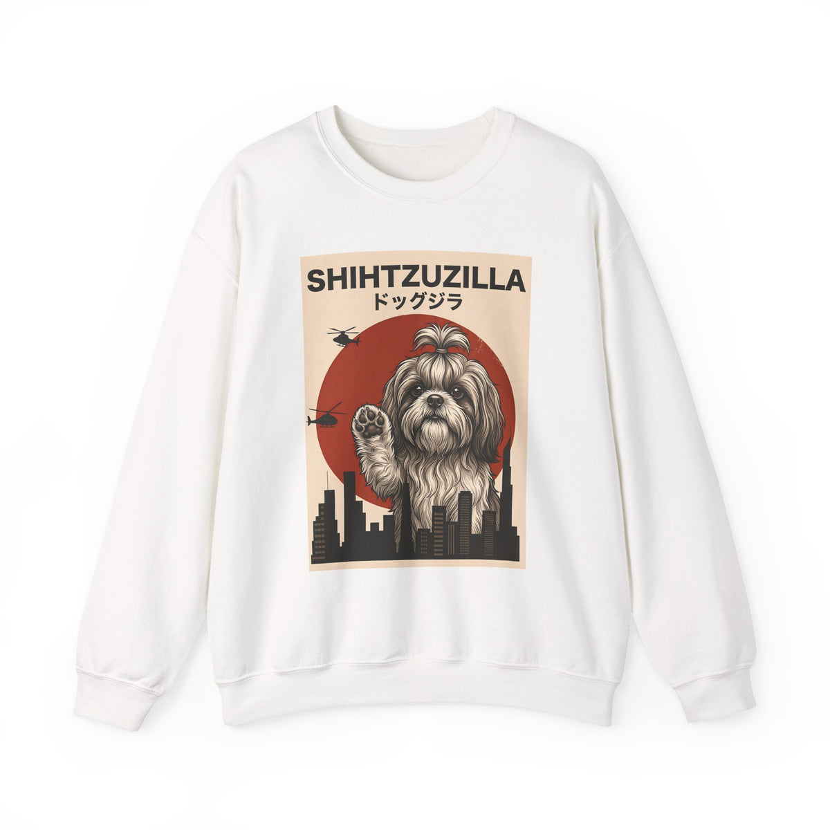 Shih Tzu Shihtzuzilla Crewneck Sweatshirt