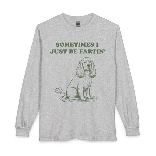 Cocker Spaniel Farts Long Sleeve