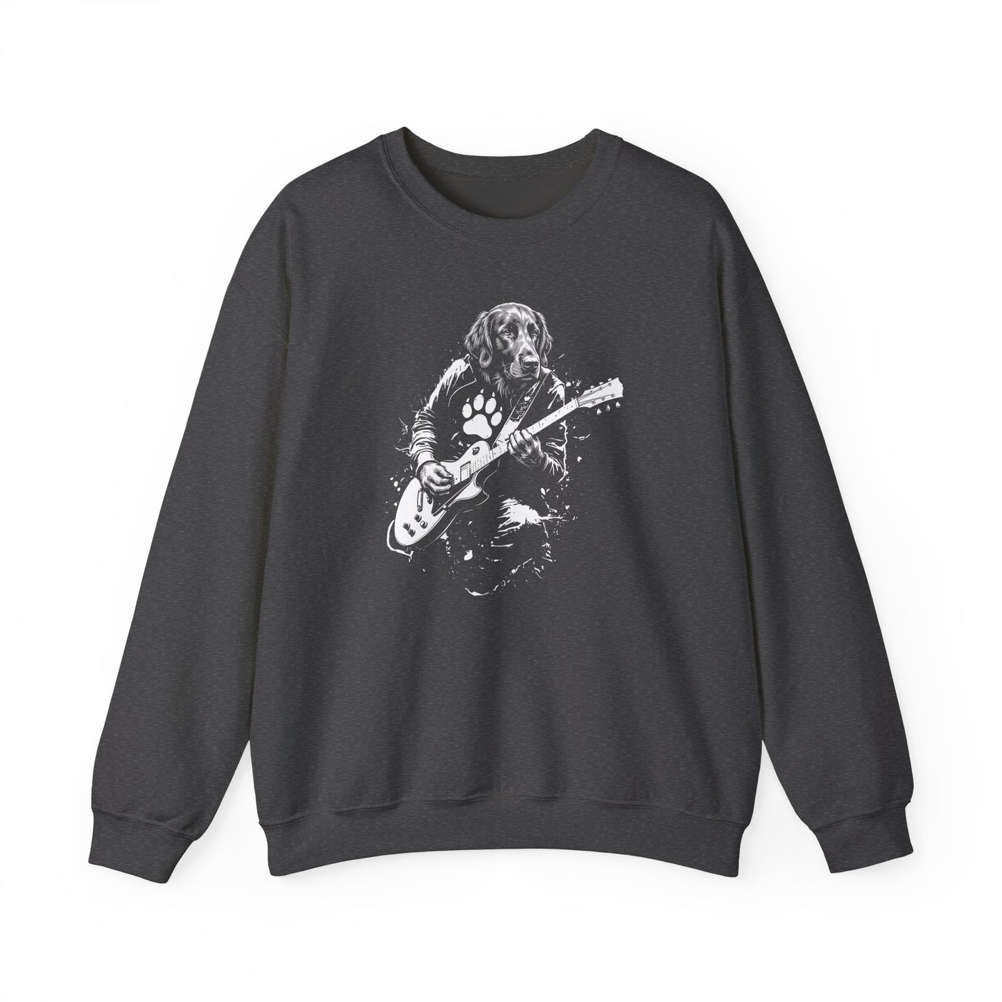 Flat Coated Retriever Guitar Crewneck Sweatshirt