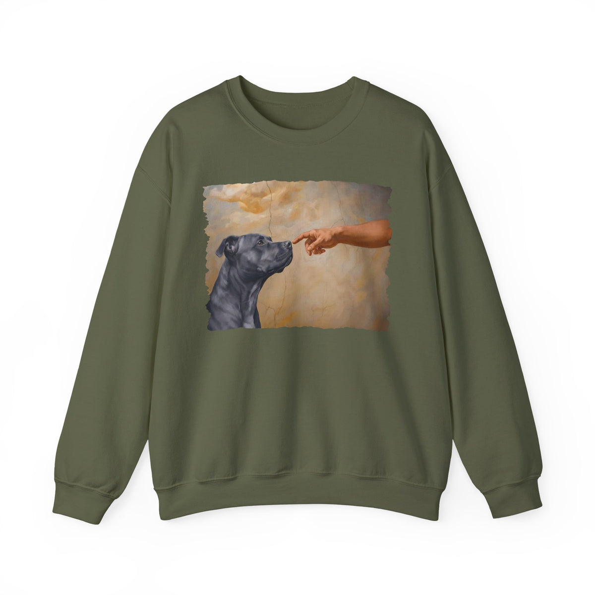 Pitbull Blue Creation Crewneck Sweatshirt