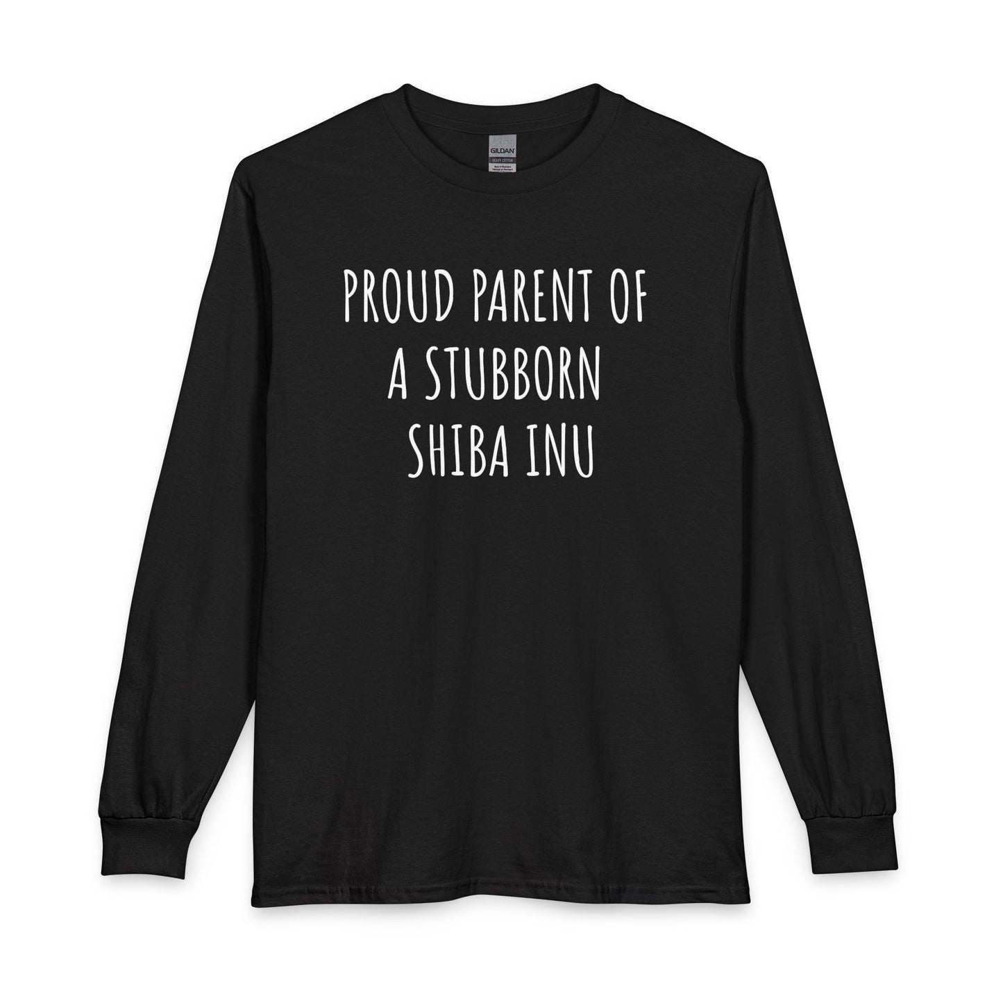Proud Shiba Inu Parent Long Sleeve Black