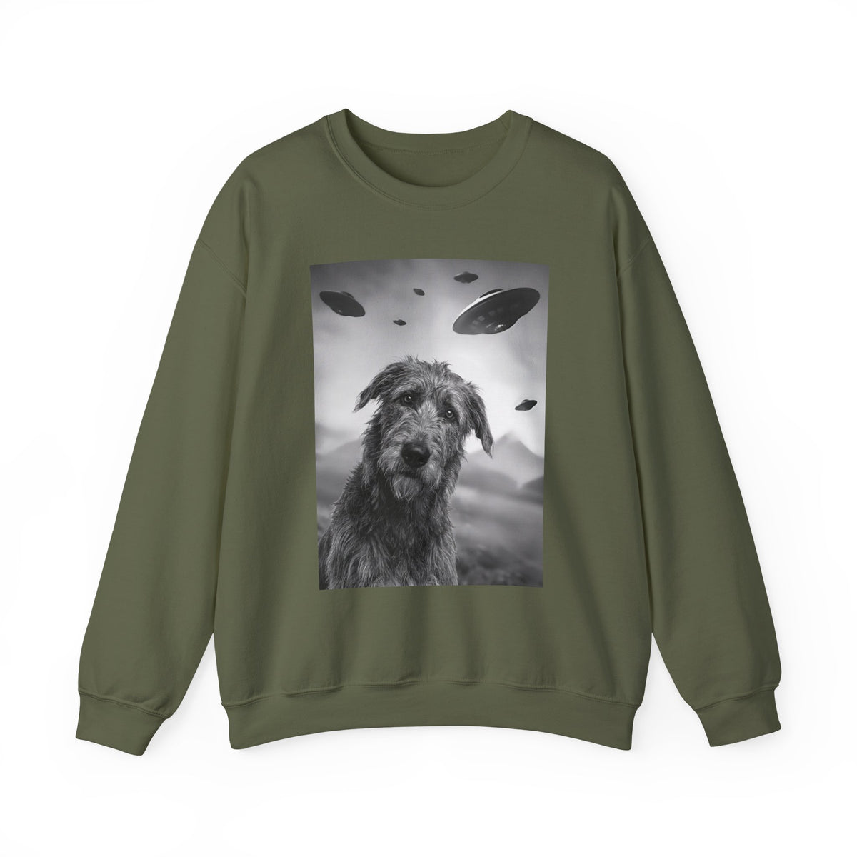 Irish Wolfhound UFO Crewneck Sweatshirt