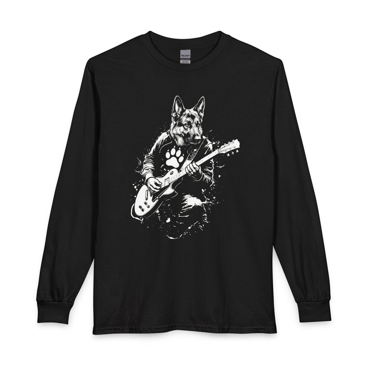 German Shepherd Guitar Long Sleeve