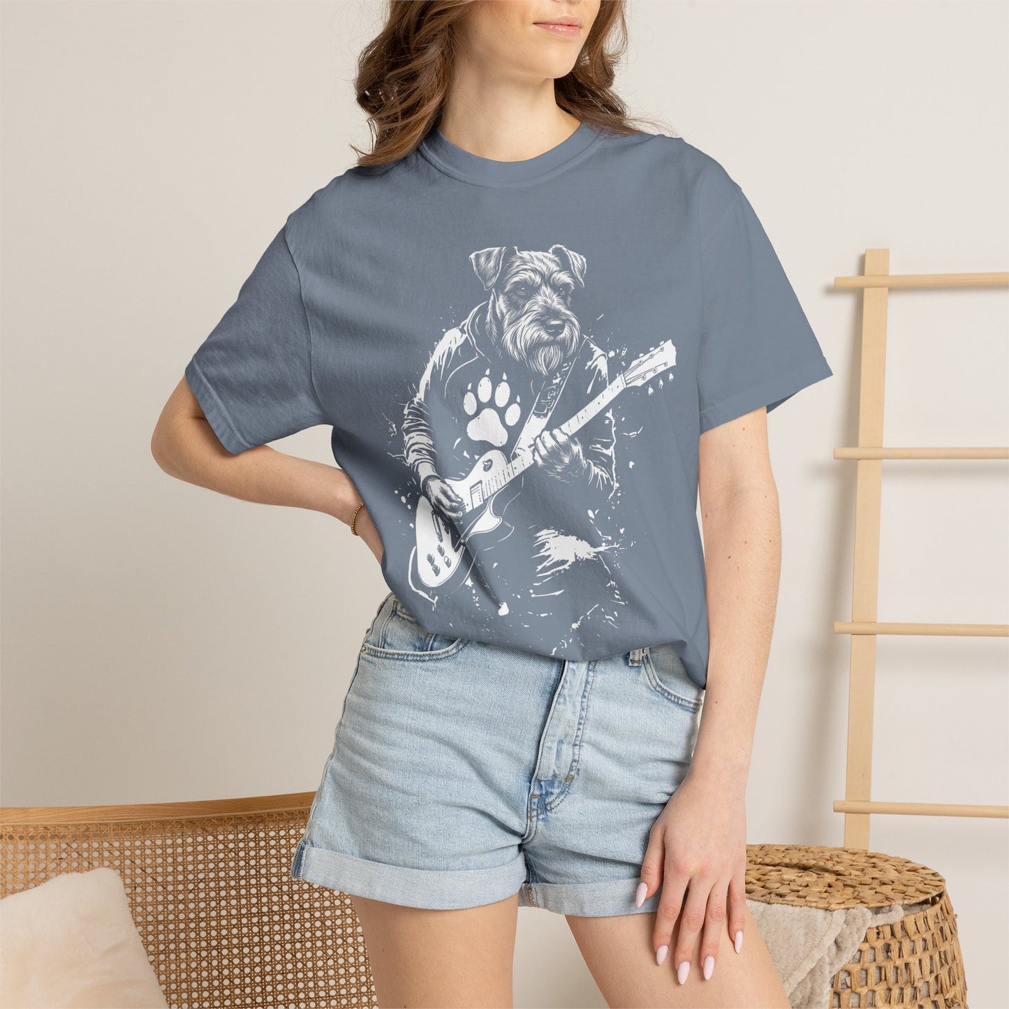 Schnauzer Guitarist Premium Tee