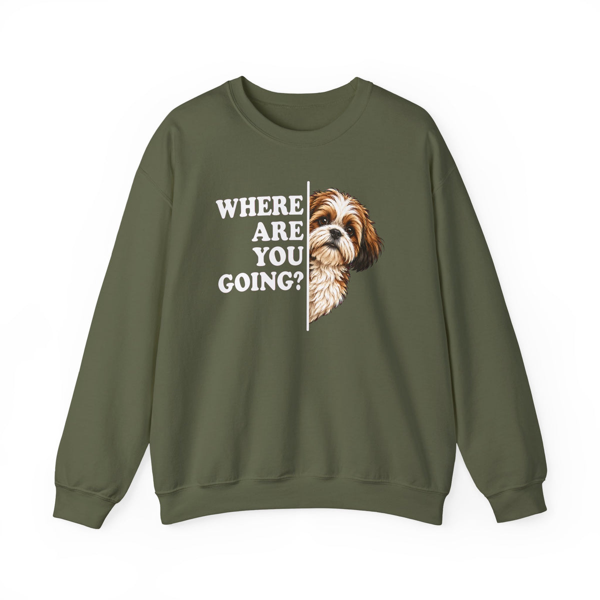 Shih Tzu Alert Crewneck Sweatshirt