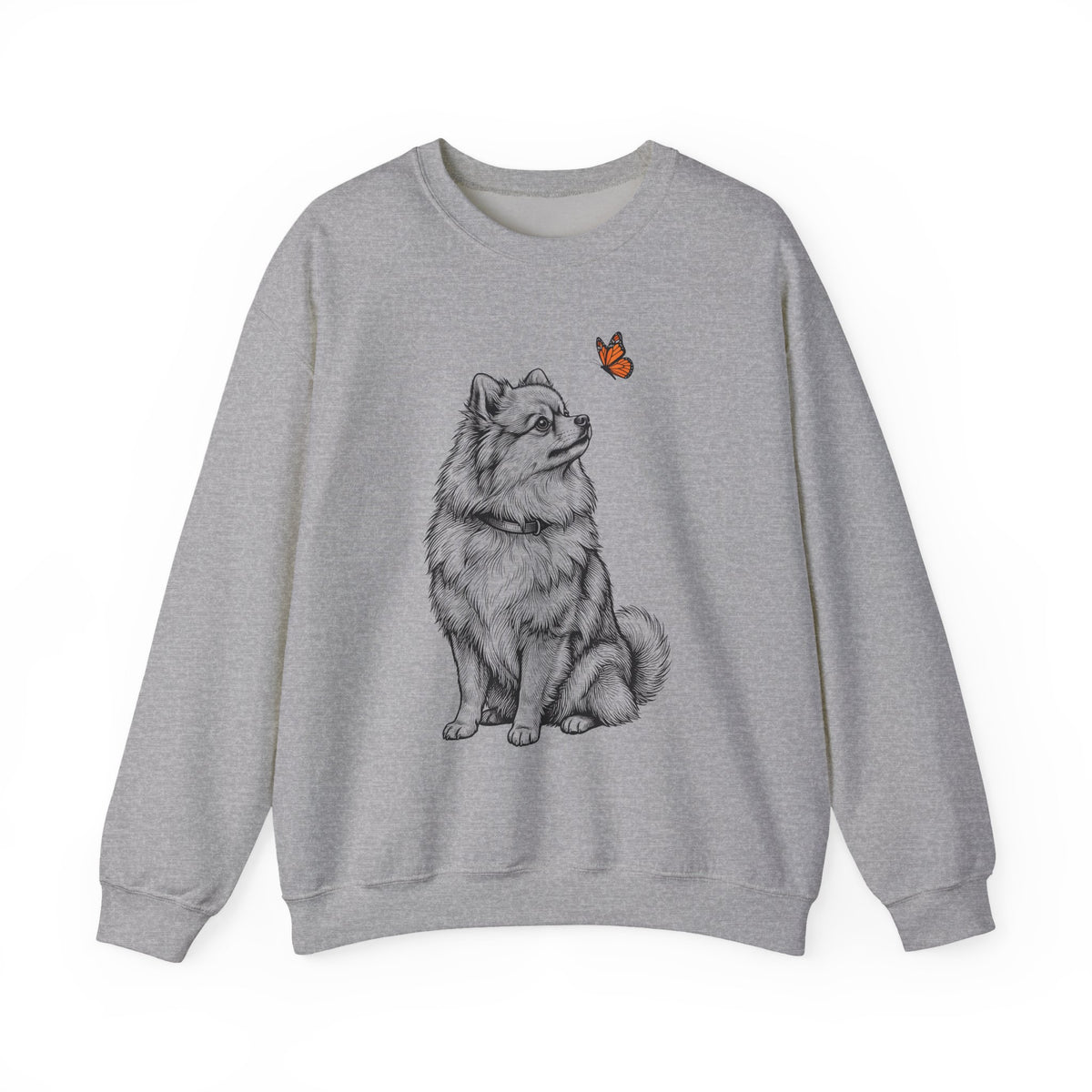 Pomeranian Butterfly Crewneck Sweatshirt