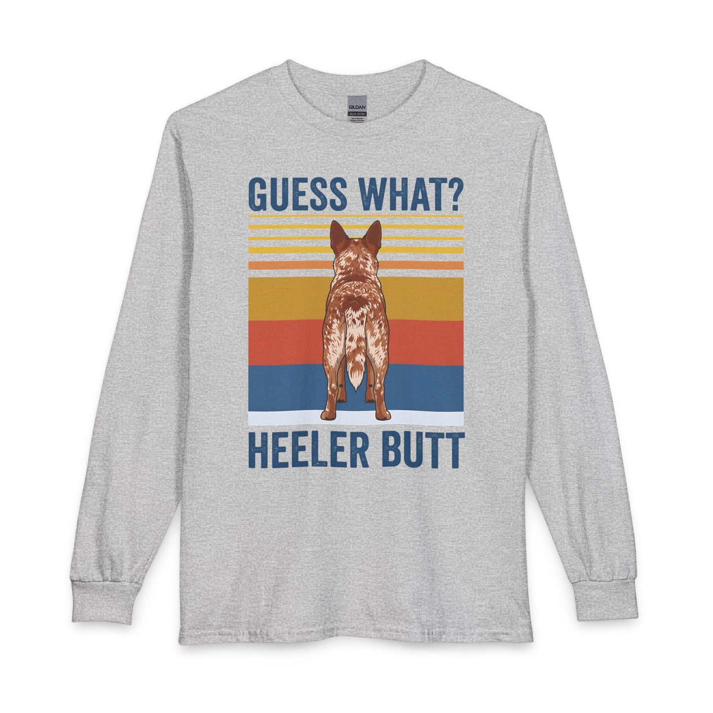 Red Heeler Butt Long Sleeve