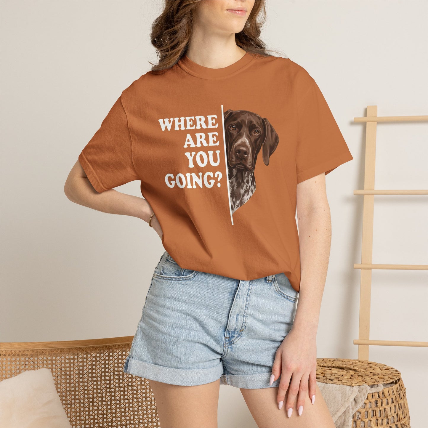 German Shorthaired Pointer Followning Premium Tee