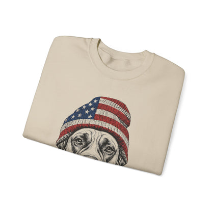 Boxer Beanie USA Crewneck Sweatshirt