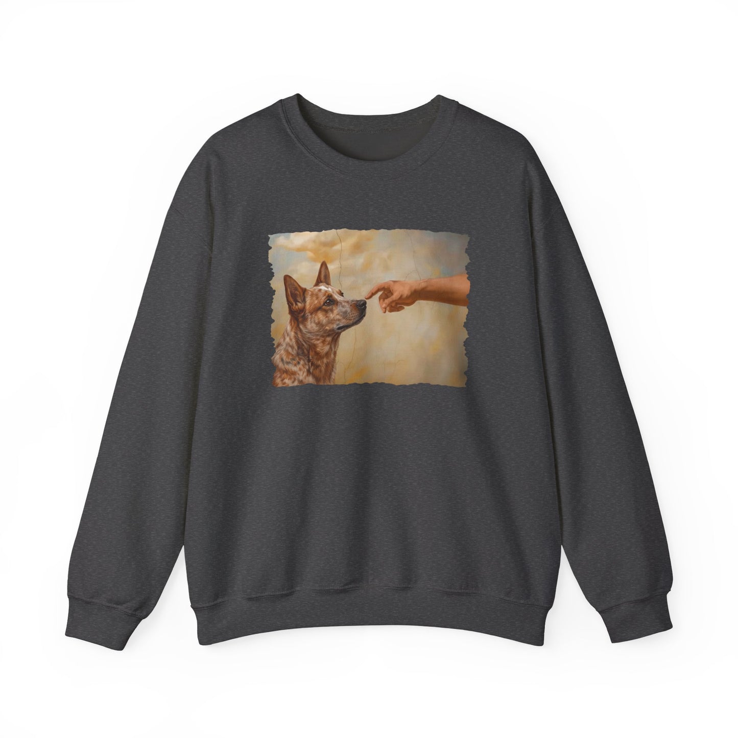 God Creates Red Heeler Crewneck Sweatshirt