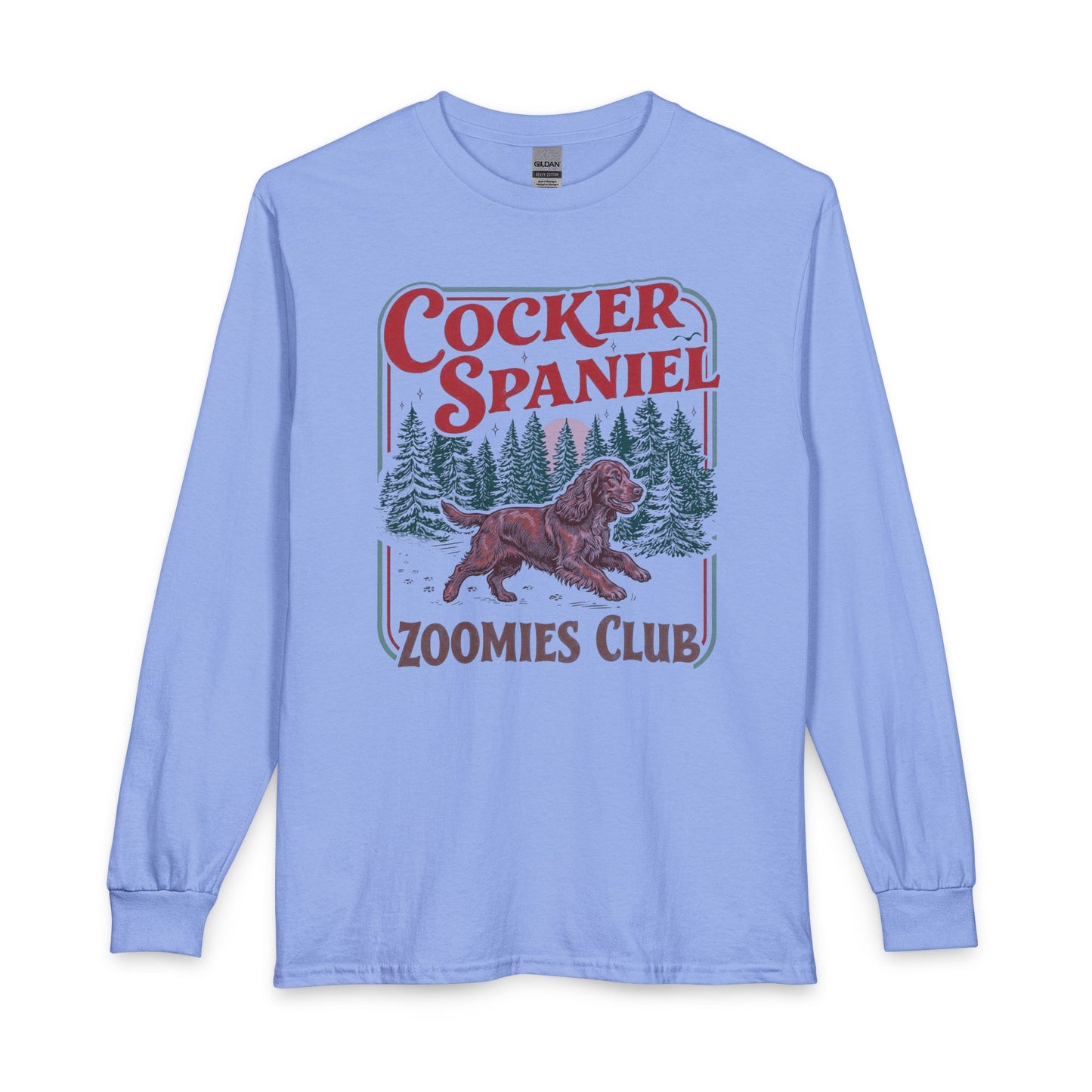 Red Cocker Spaniel Zoomies Club Long Sleeve