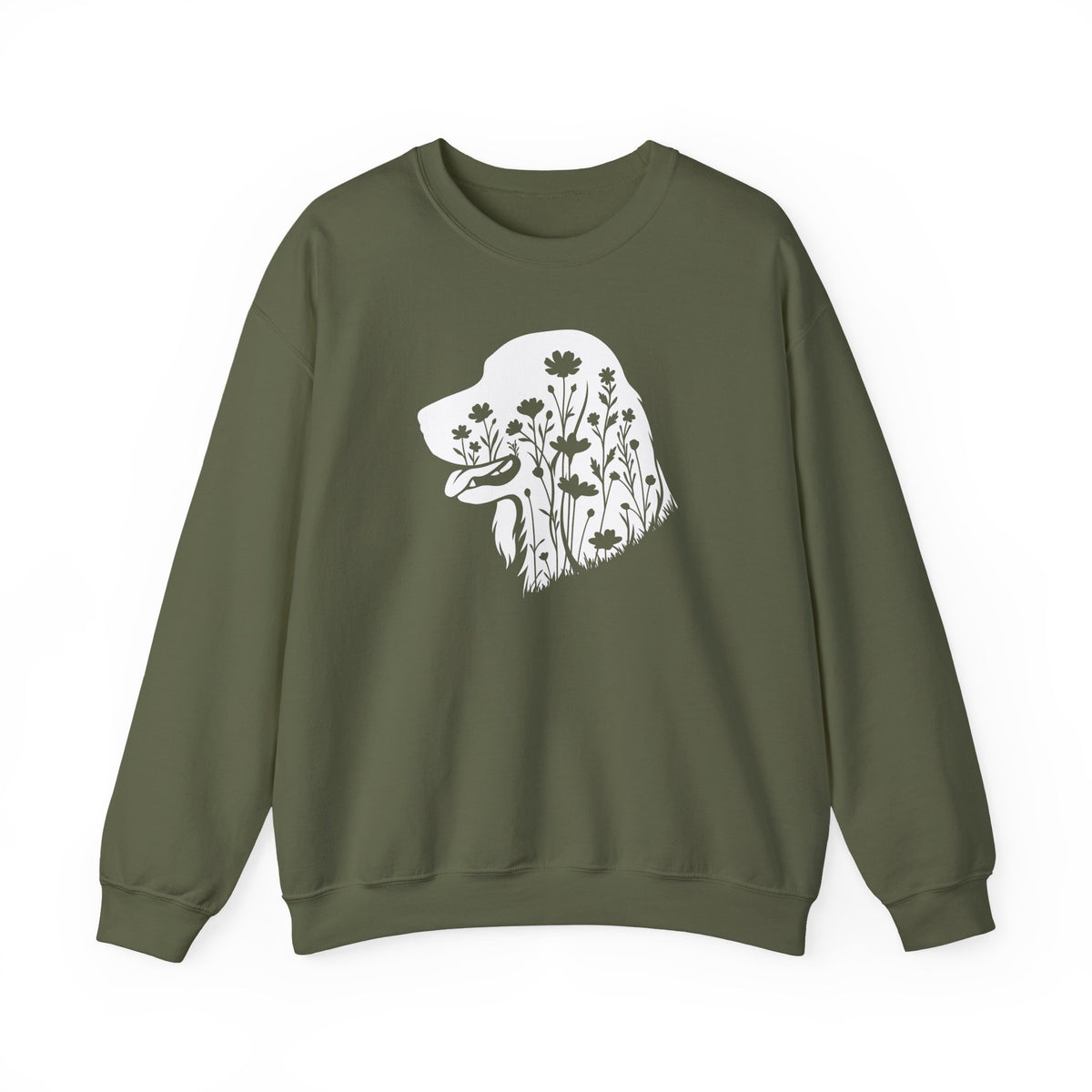 Irish Setter Flowers Crewneck Sweatshirt