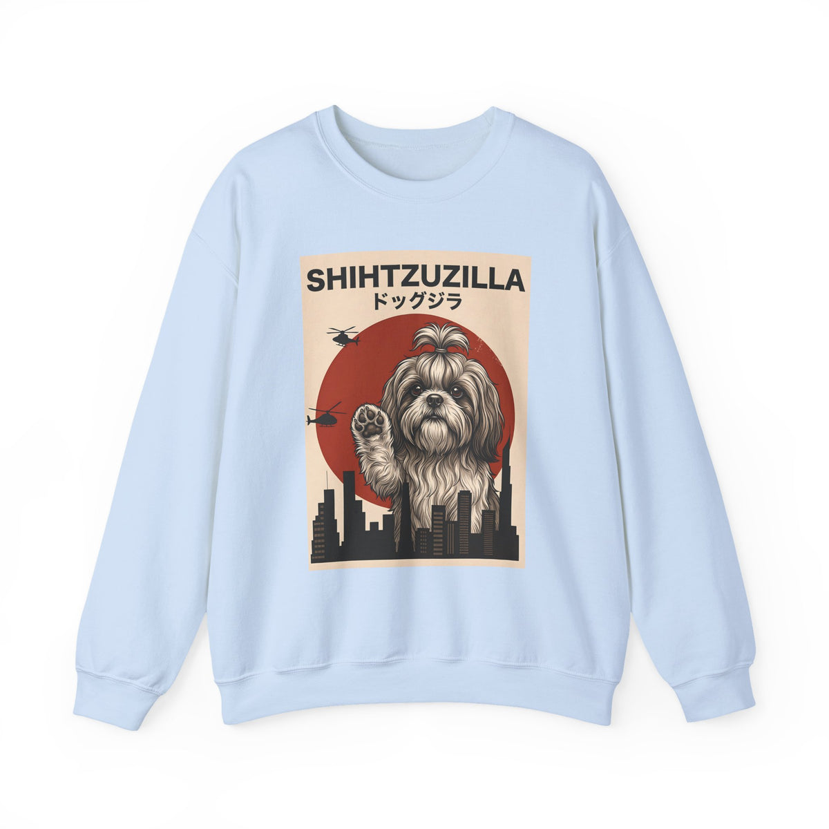 Shih Tzu Shihtzuzilla Crewneck Sweatshirt