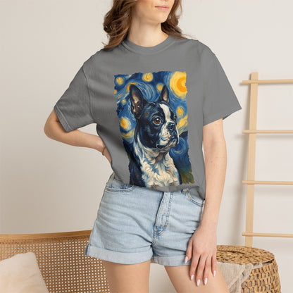 Boston Terrier Van Gogh Premium Tee
