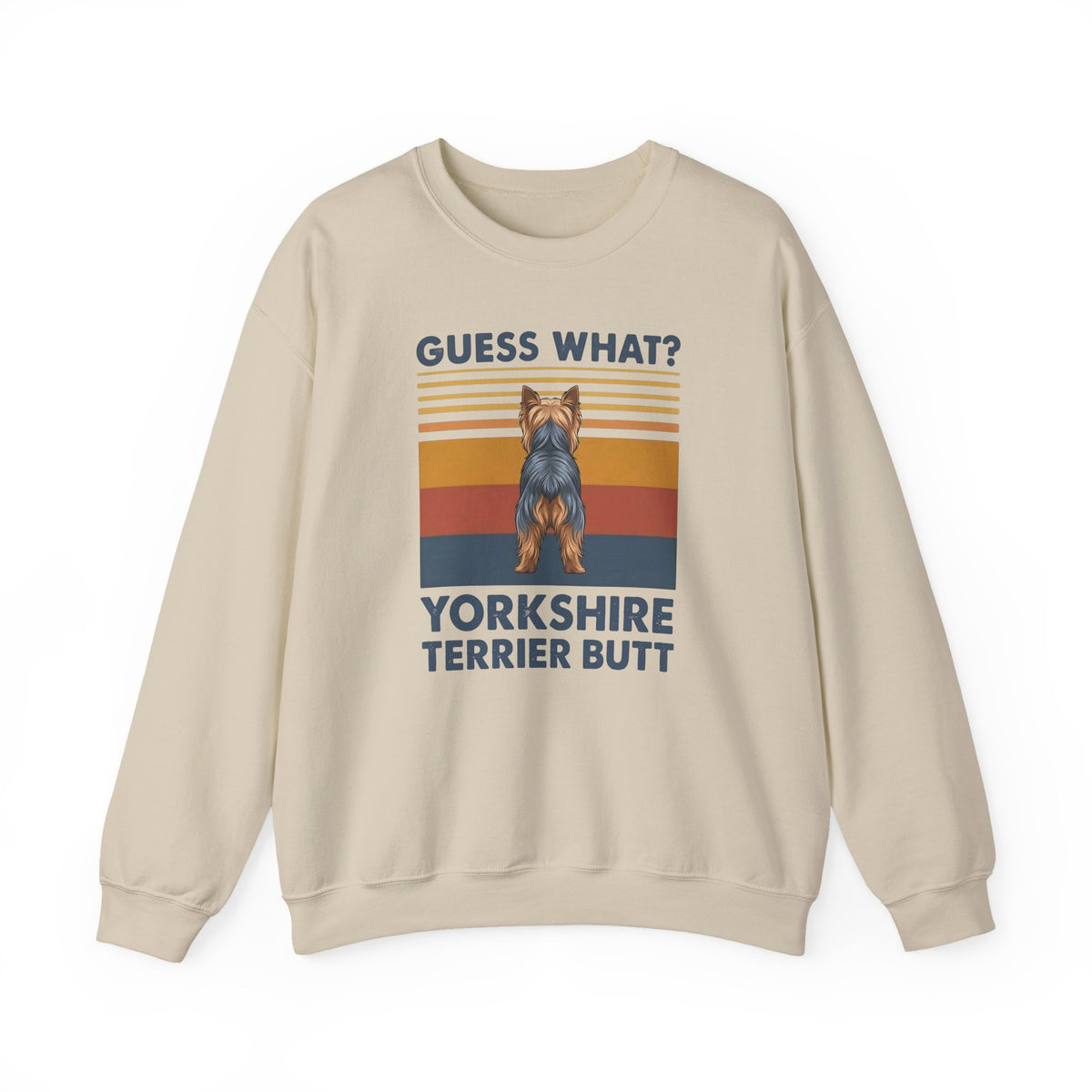 Yorkshire Terrier Butt Crewneck Sweatshirt Sand