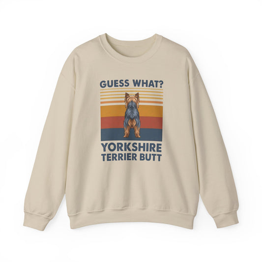 Yorkshire Terrier Butt Crewneck Sweatshirt Sand