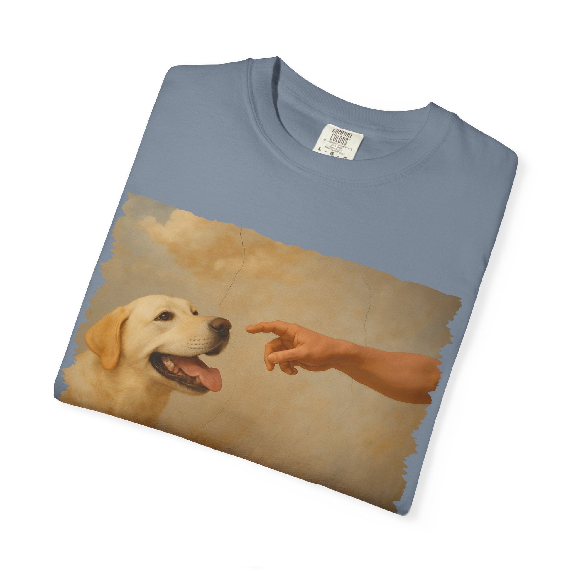 God Creates Yellow Lab Premium Tee