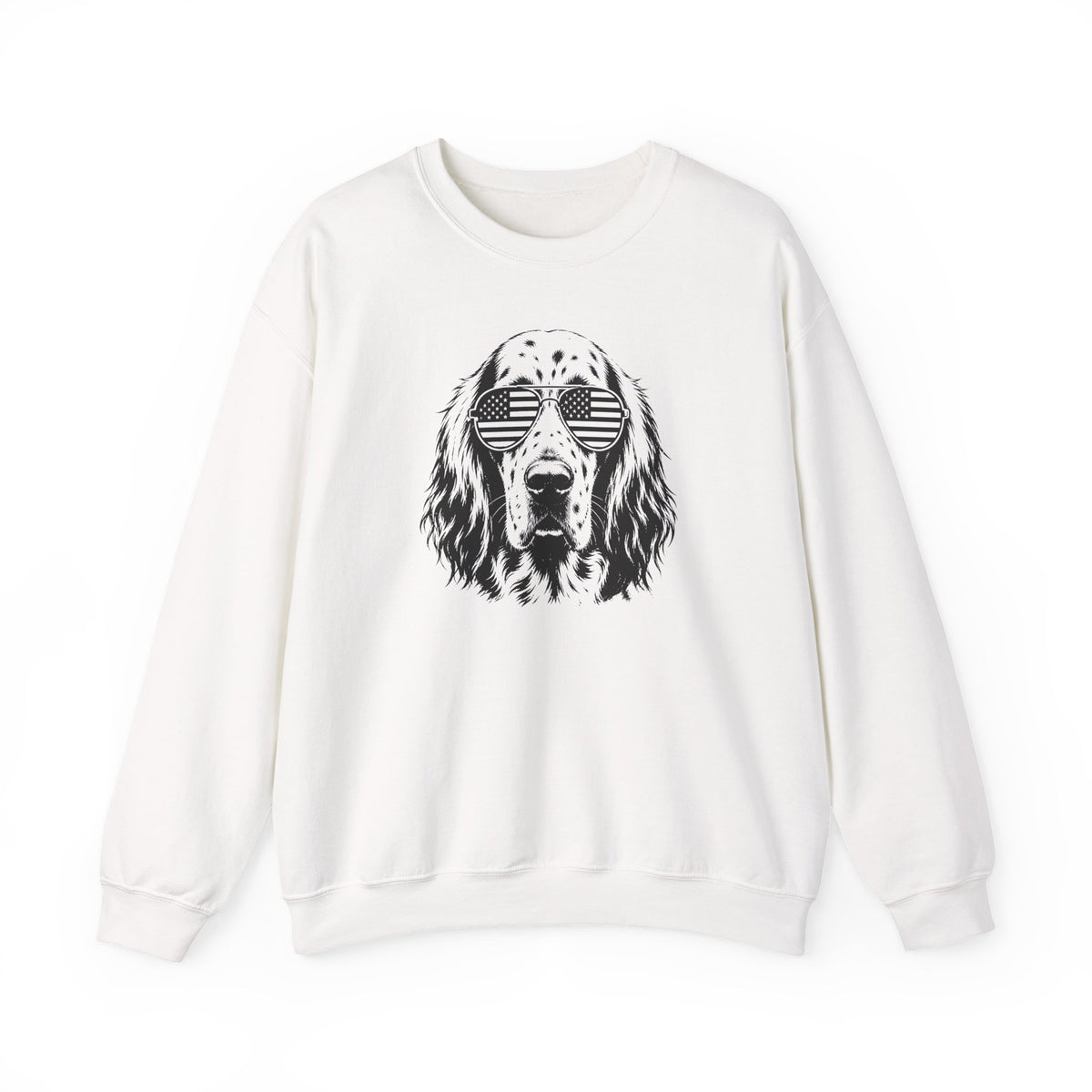 English Setter Flag Shades Crewneck Sweatshirt