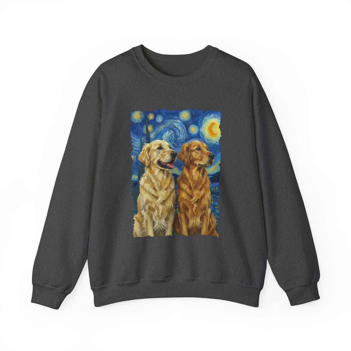 Golden Retriever Starry Night Crewneck Sweatshirt