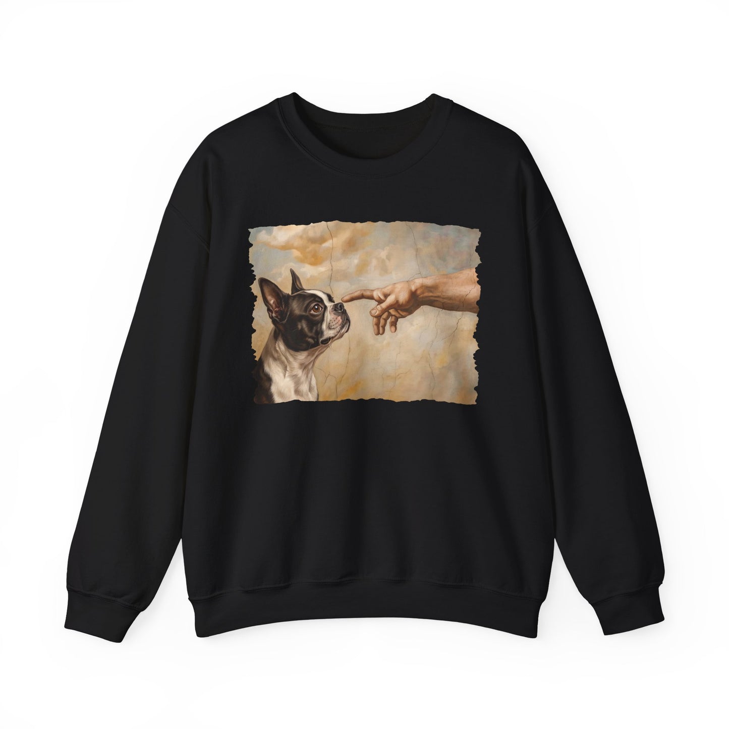 Boston Terrier Creation Crewneck Sweatshirt