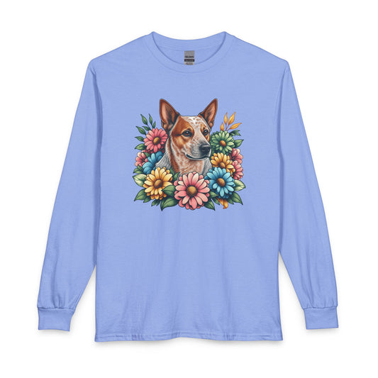 Red Heeler Floral Long Sleeve
