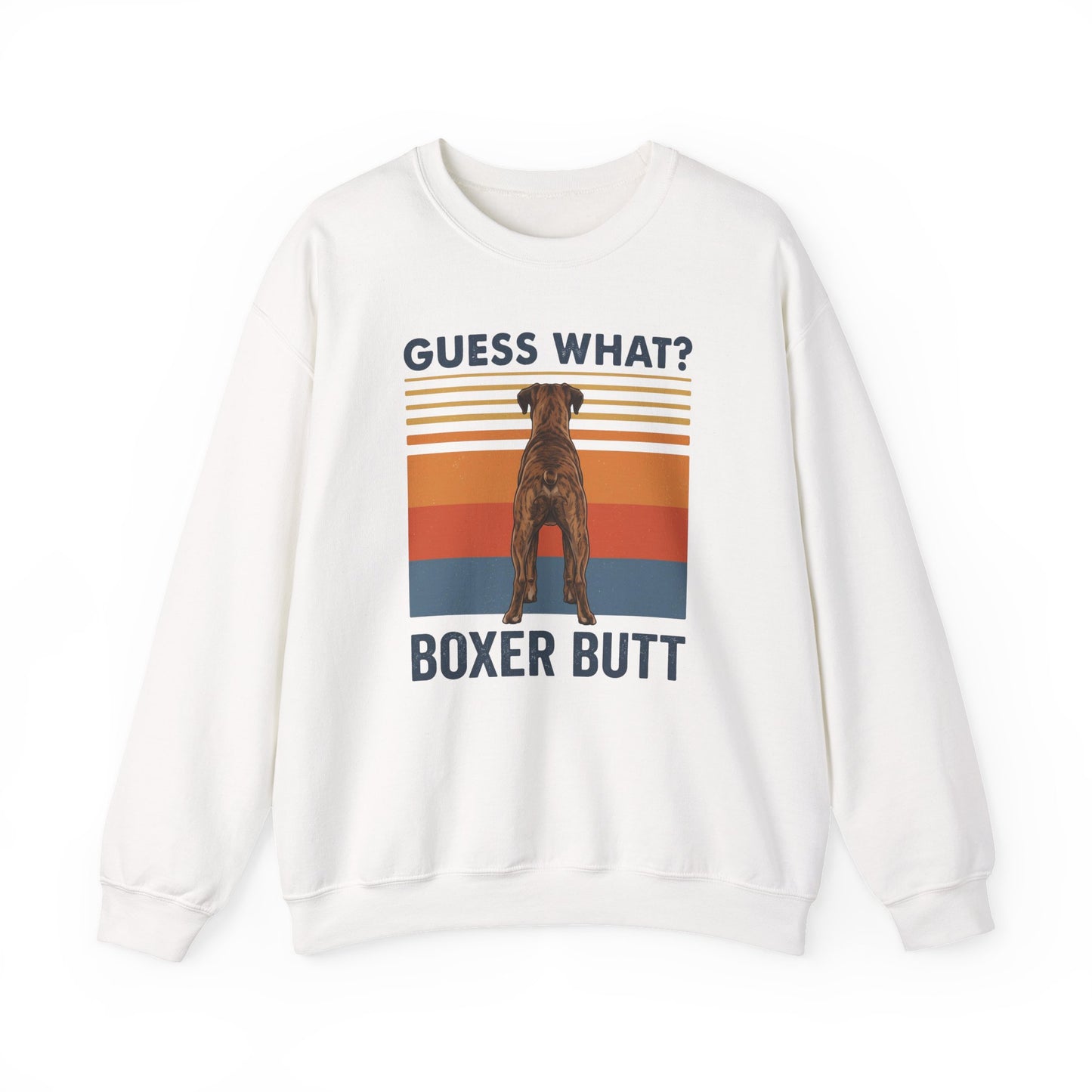 Brindle Boxer Butt Crewneck Sweatshirt