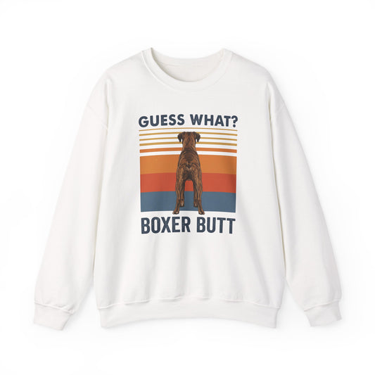 Brindle Boxer Butt Crewneck Sweatshirt