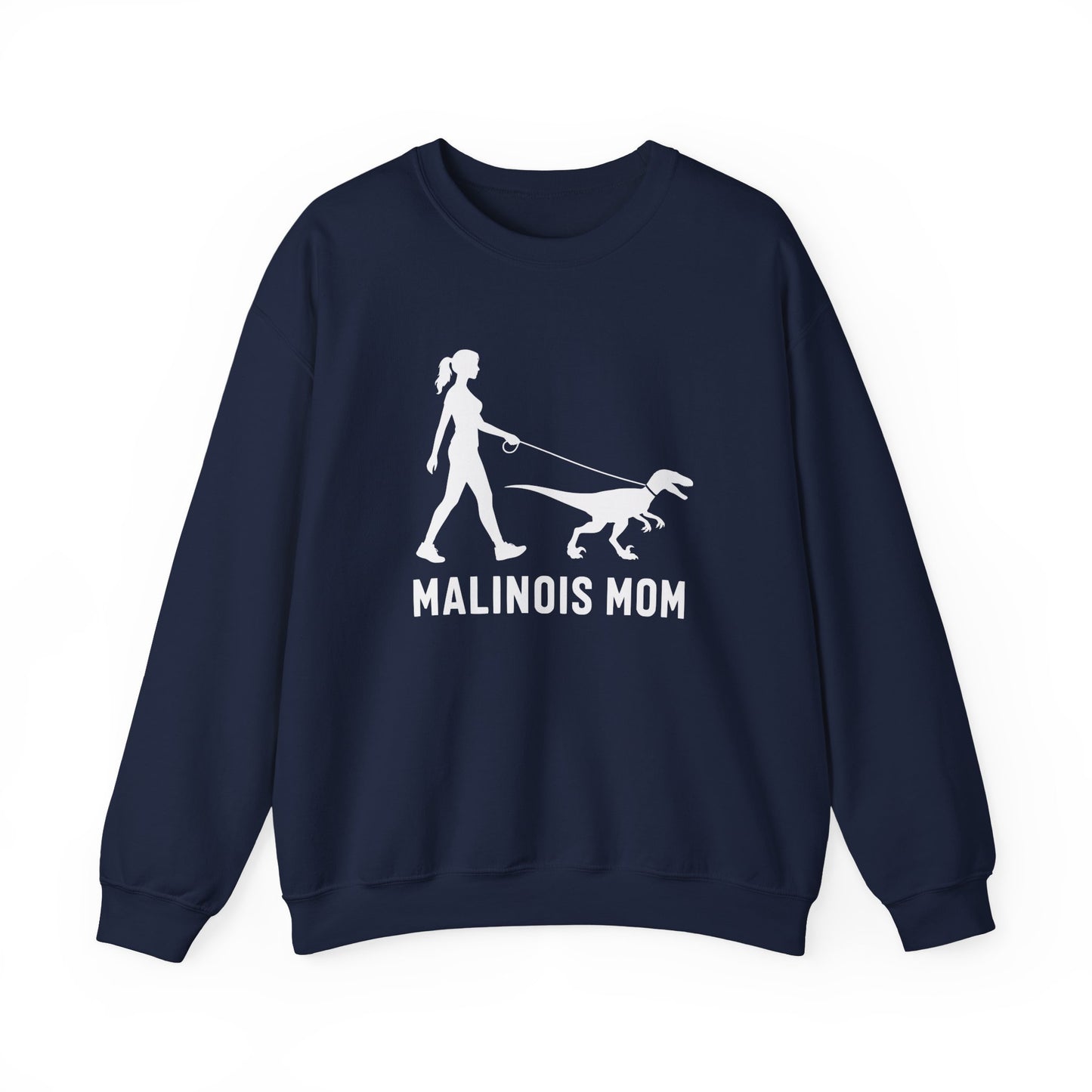 Malinois Mom Velociraptor Crewneck Sweatshirt