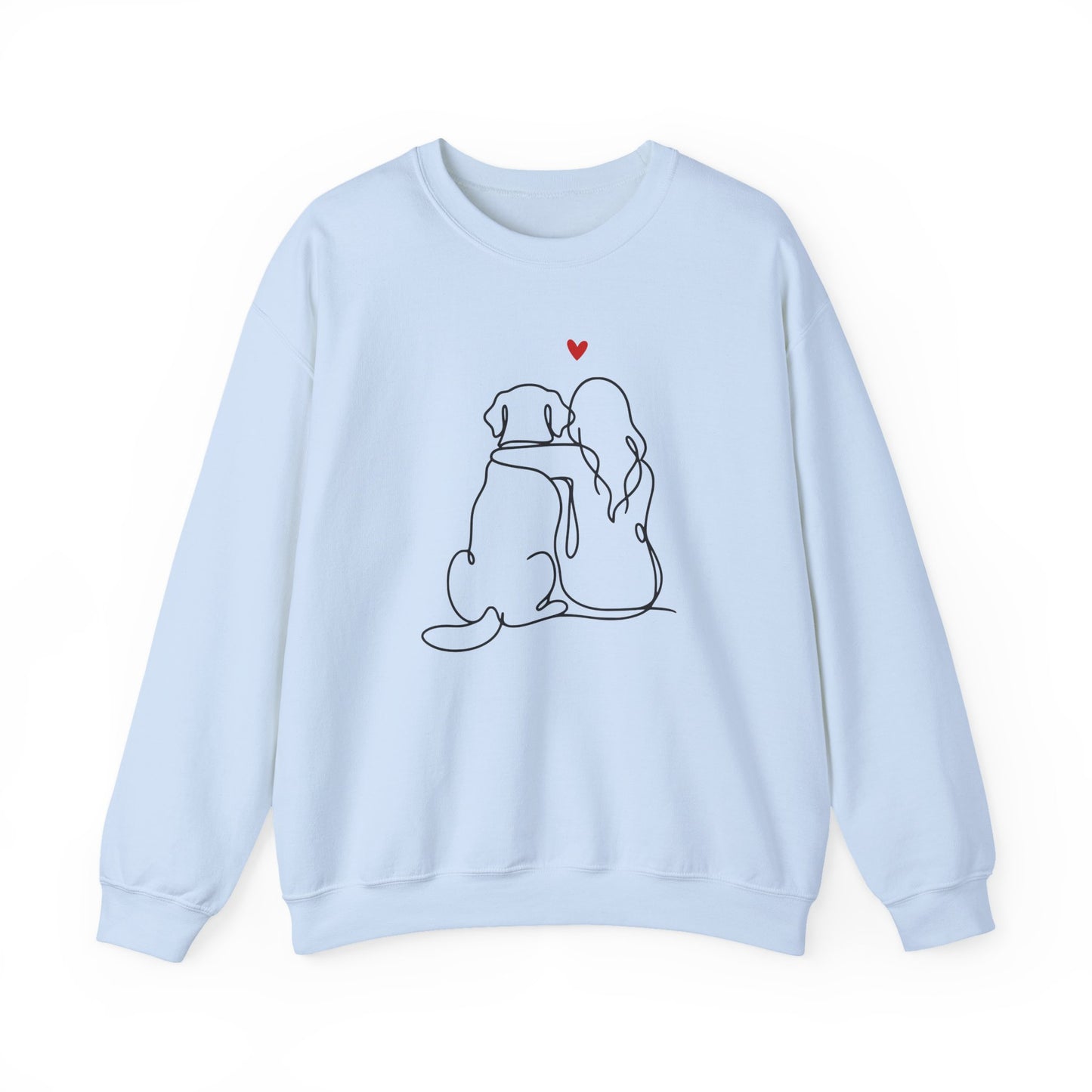 Labrador and Girl Love Crewneck Sweatshirt