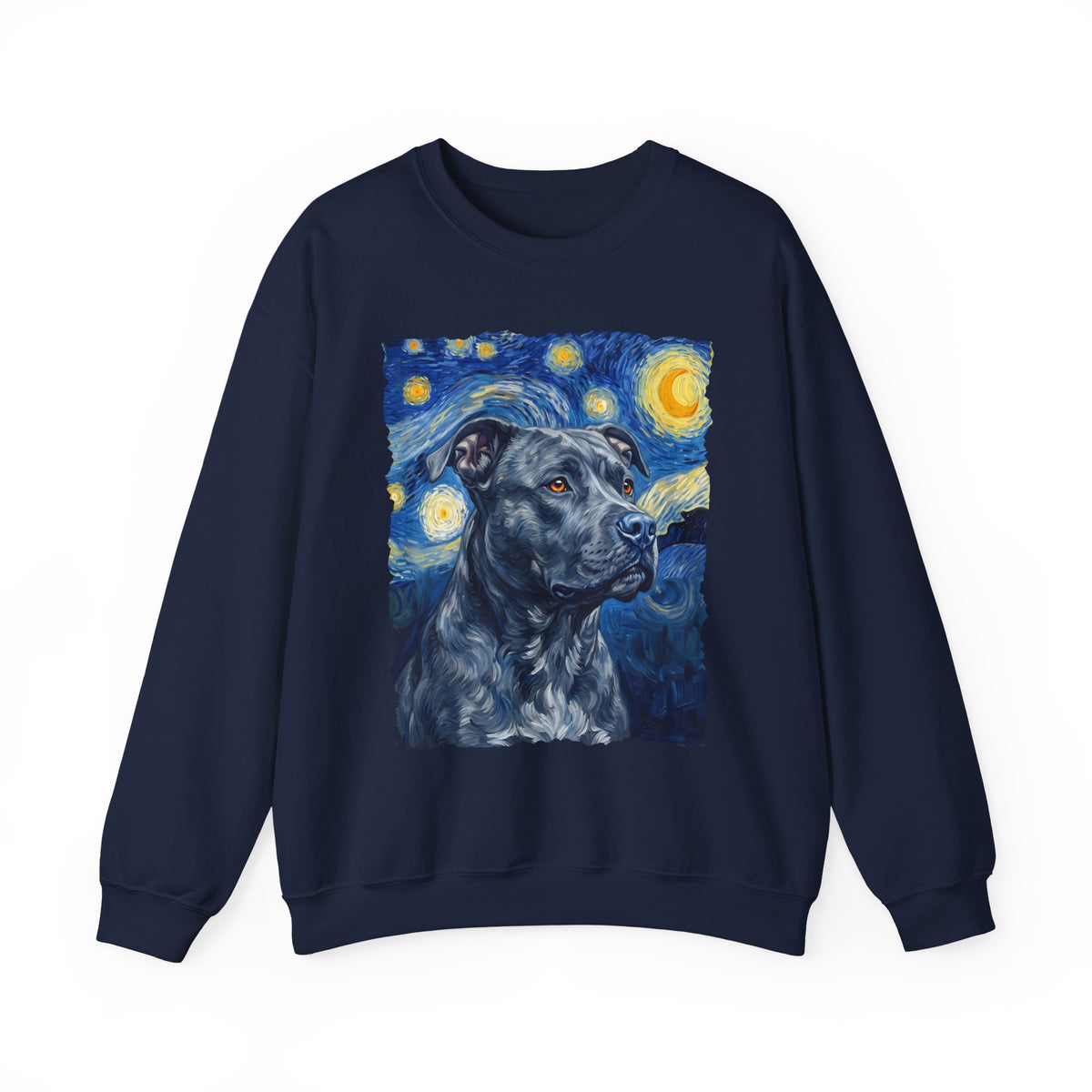 Pitbull Blue Van Gogh Crewneck Sweatshirt