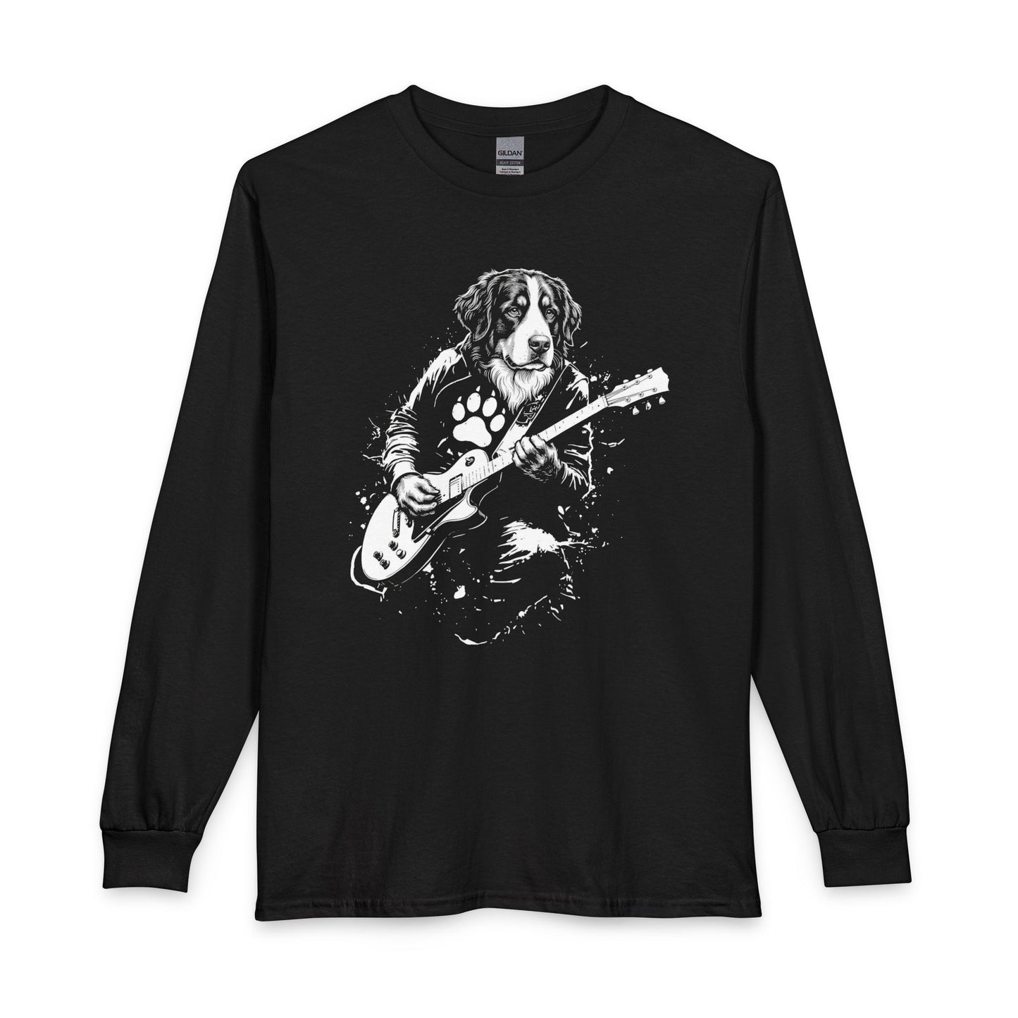 Bernese Mountain Dog Guitar Long Sleeve