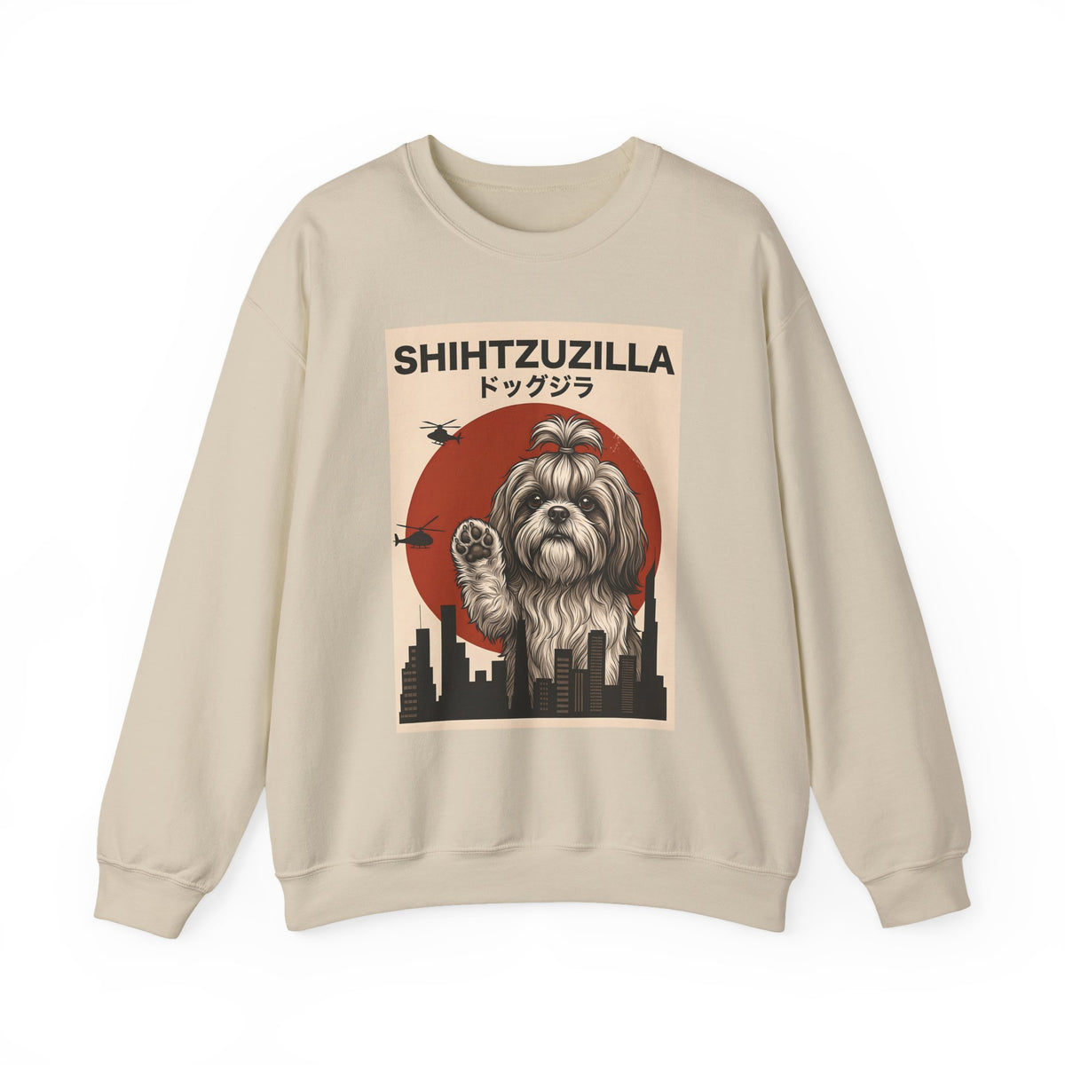 Shih Tzu Shihtzuzilla Crewneck Sweatshirt