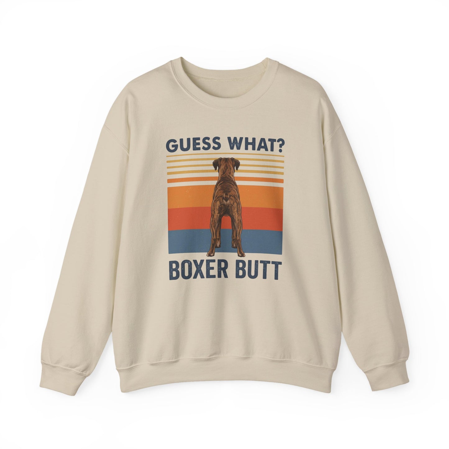 Brindle Boxer Butt Crewneck Sweatshirt